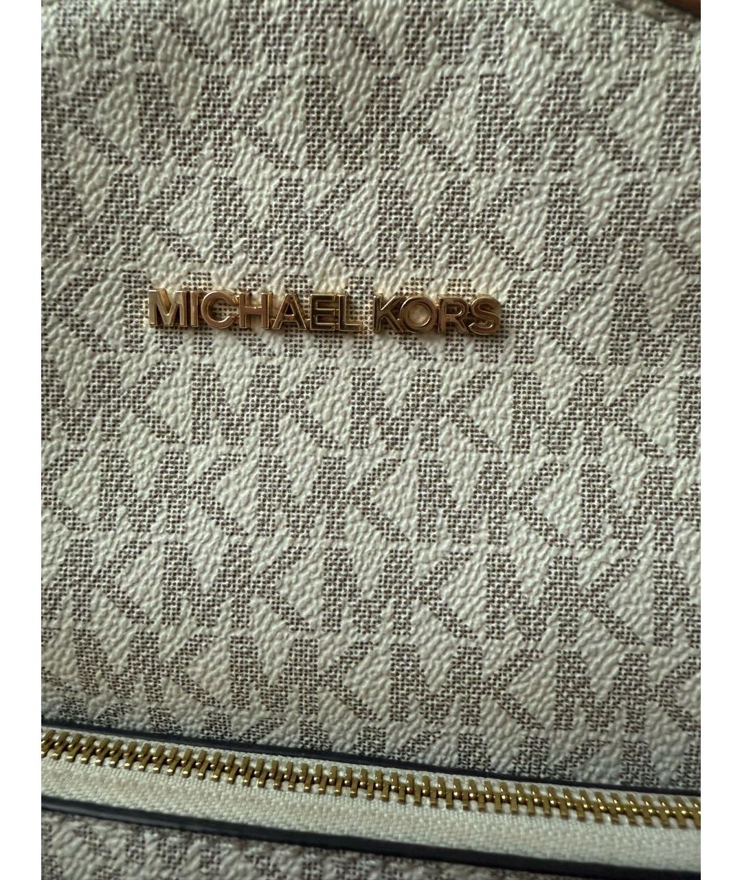 MICHAEL KORS Белый рюкзак, фото 2