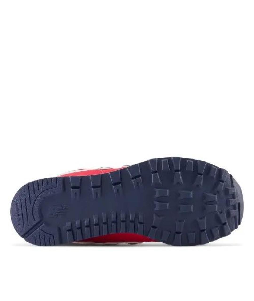 NEW BALANCE Красные кожаные кроссовки, фото 4