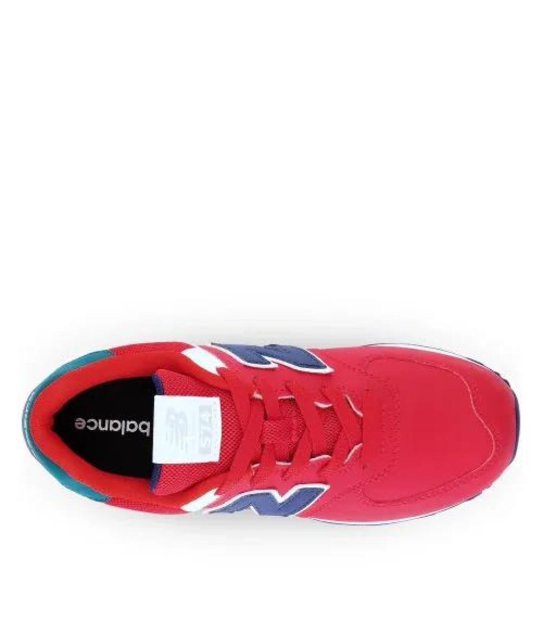 NEW BALANCE Красные кожаные кроссовки, фото 3