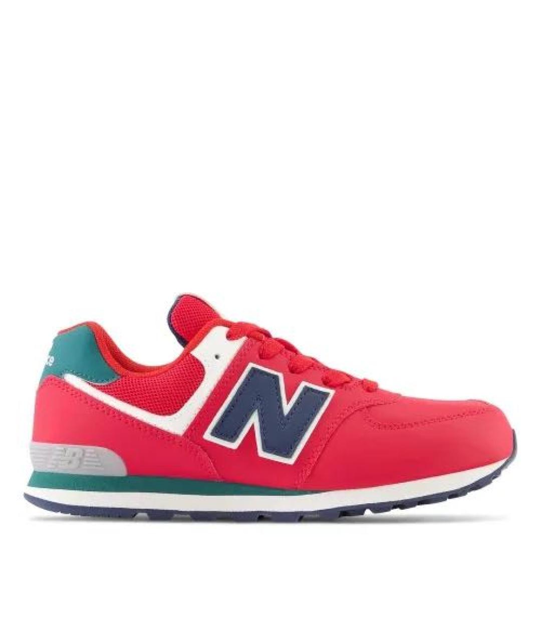 NEW BALANCE Красные кожаные кроссовки, фото 6