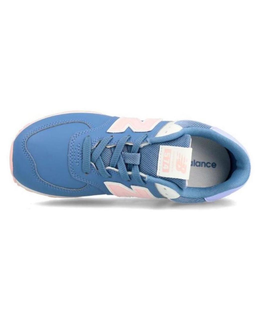 NEW BALANCE Синие кожаные кроссовки, фото 3