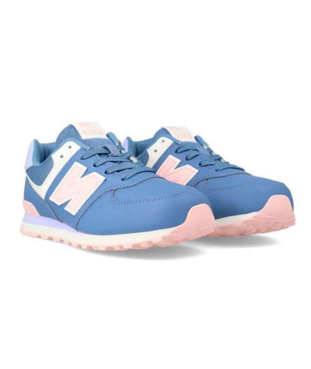 NEW BALANCE Синие кожаные кроссовки, фото 5