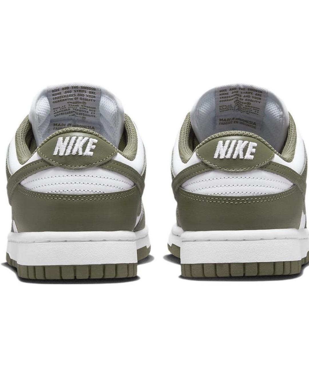 NIKE Хаки кожаные кроссовки, фото 3