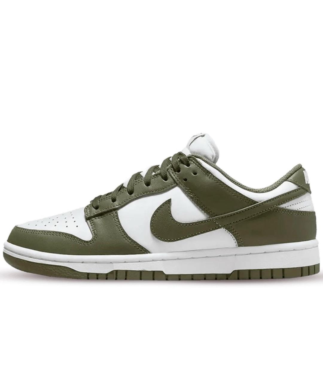 NIKE Хаки кожаные кроссовки, фото 9