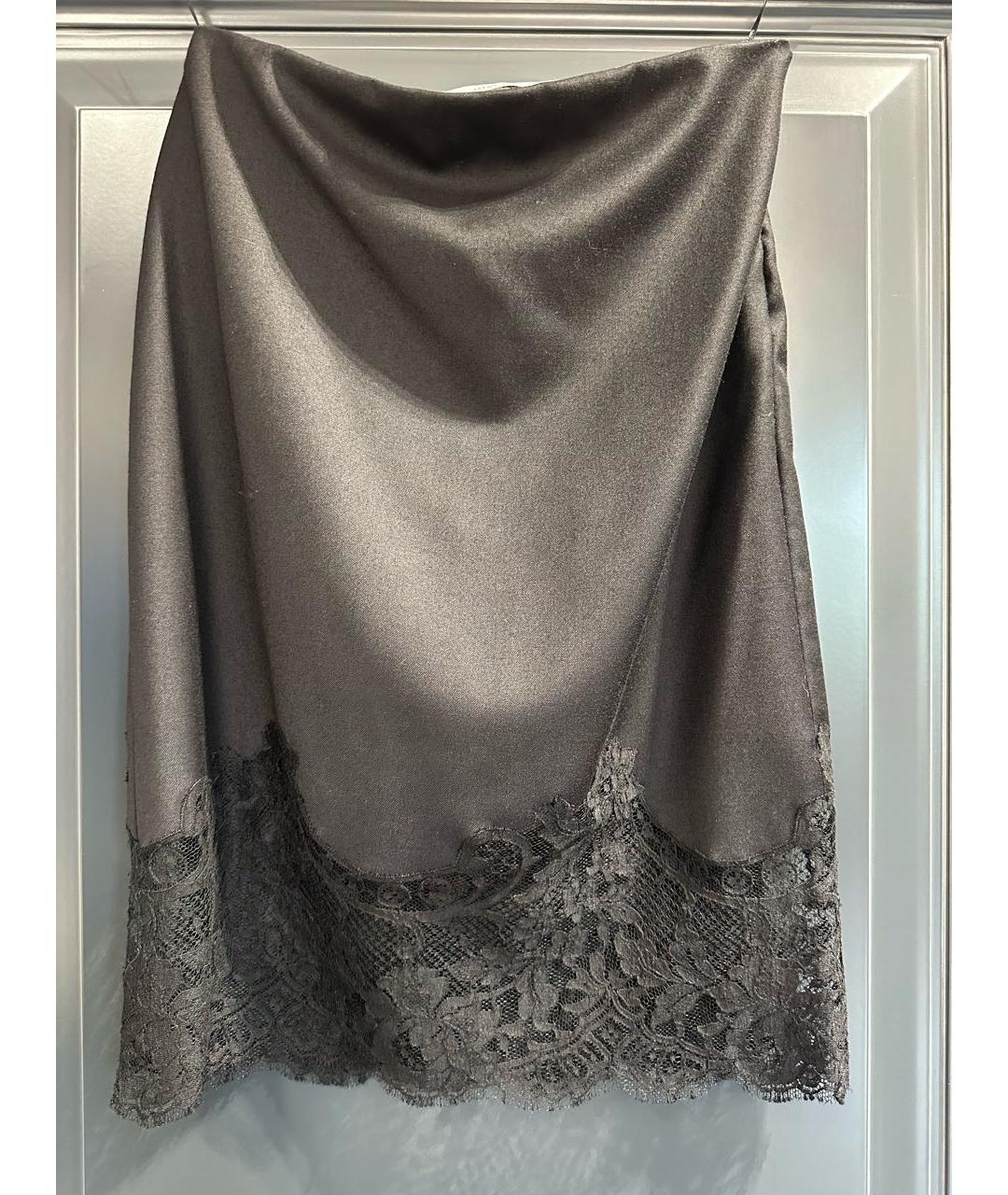 GIVENCHY Черная шерстяная юбка миди, фото 6