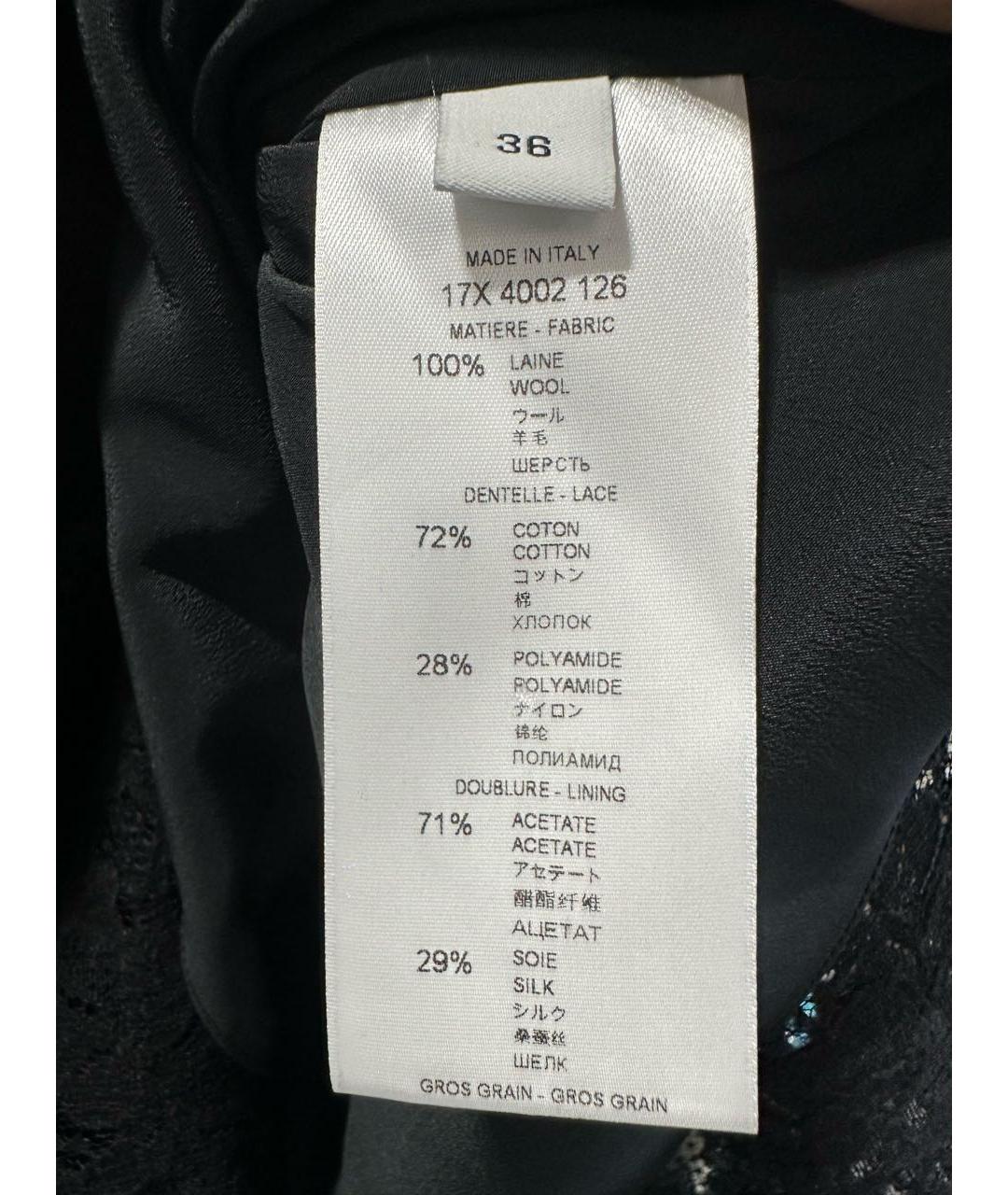 GIVENCHY Черная шерстяная юбка миди, фото 5