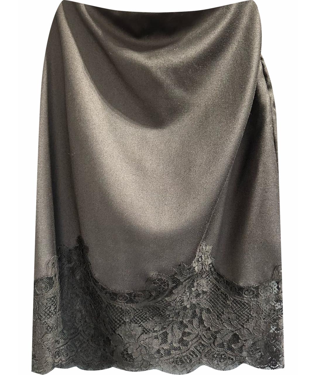 GIVENCHY Черная шерстяная юбка миди, фото 1