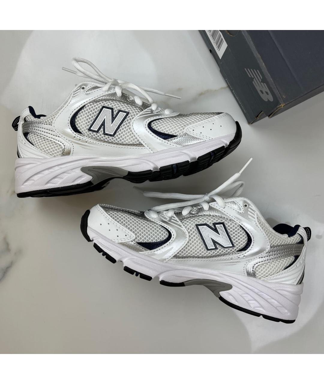 NEW BALANCE Белые синтетические кроссовки, фото 4