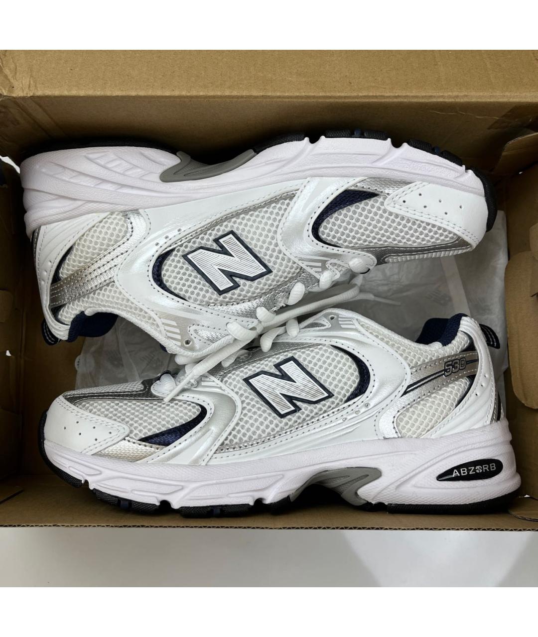 NEW BALANCE Белые синтетические кроссовки, фото 2
