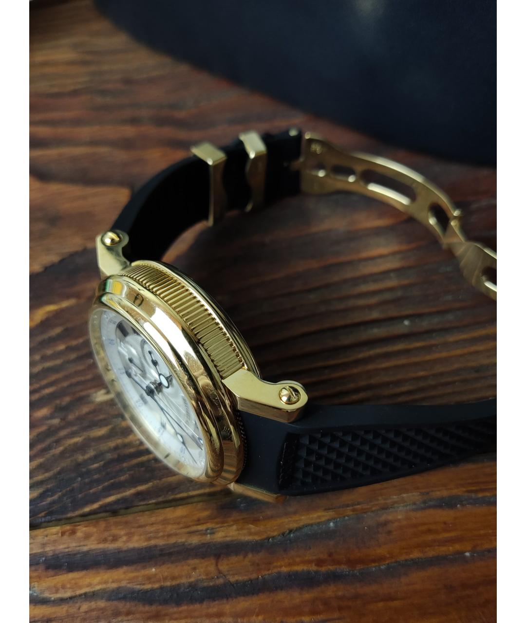 Breguet Серые часы из желтого золота, фото 5