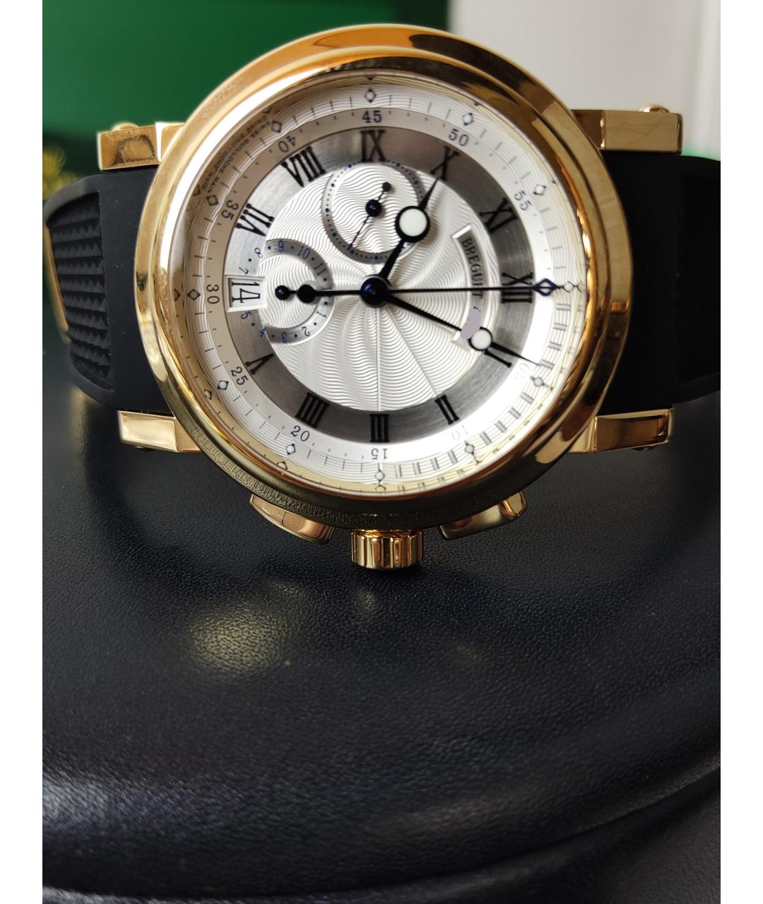 Breguet Серые часы из желтого золота, фото 3
