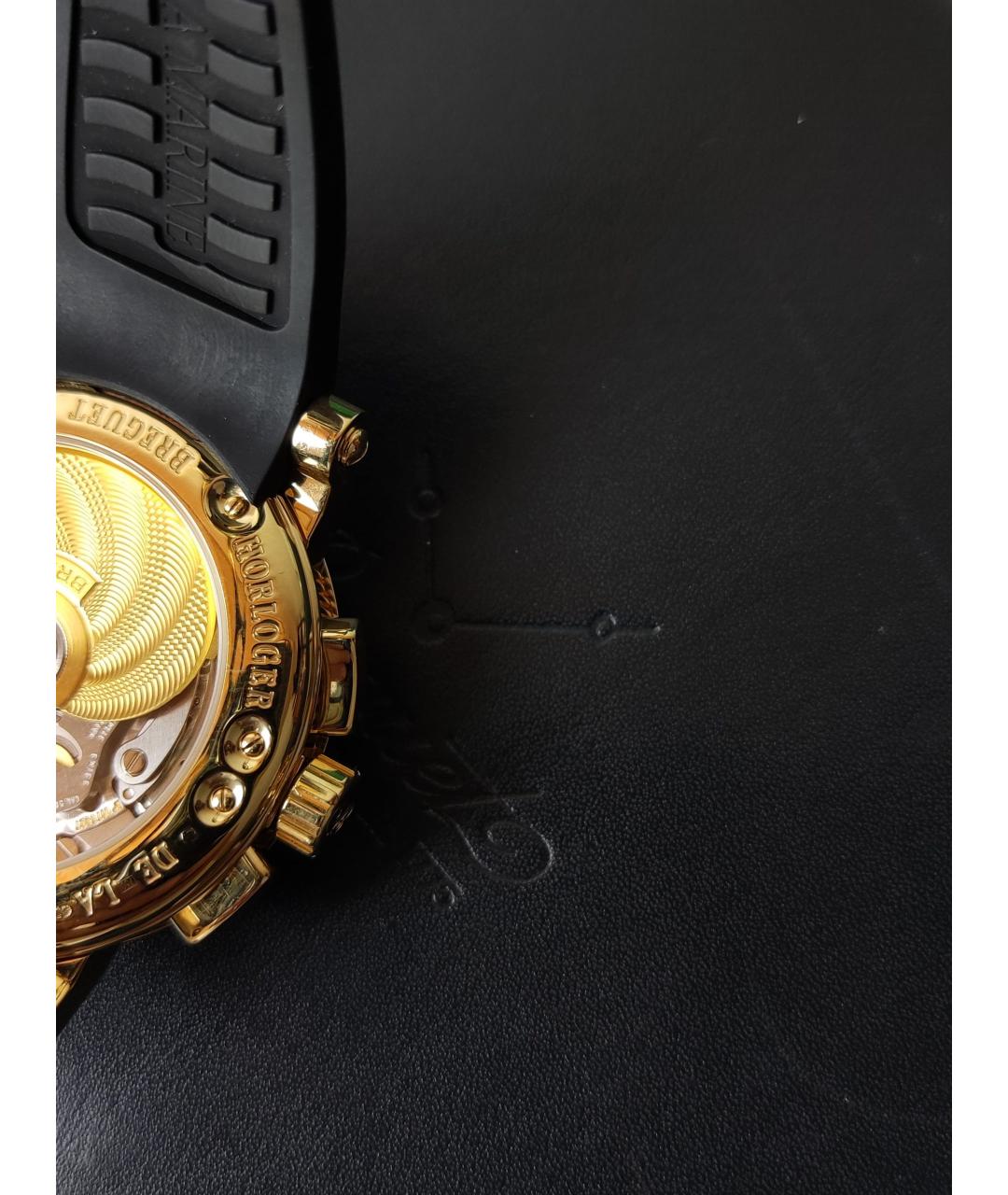 Breguet Серые часы из желтого золота, фото 6