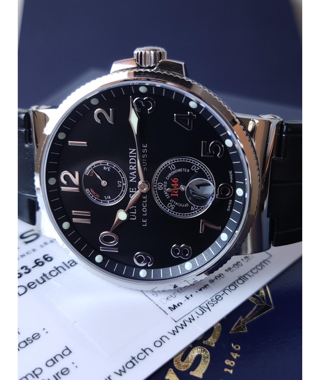 Ulysse Nardin Черные часы, фото 5