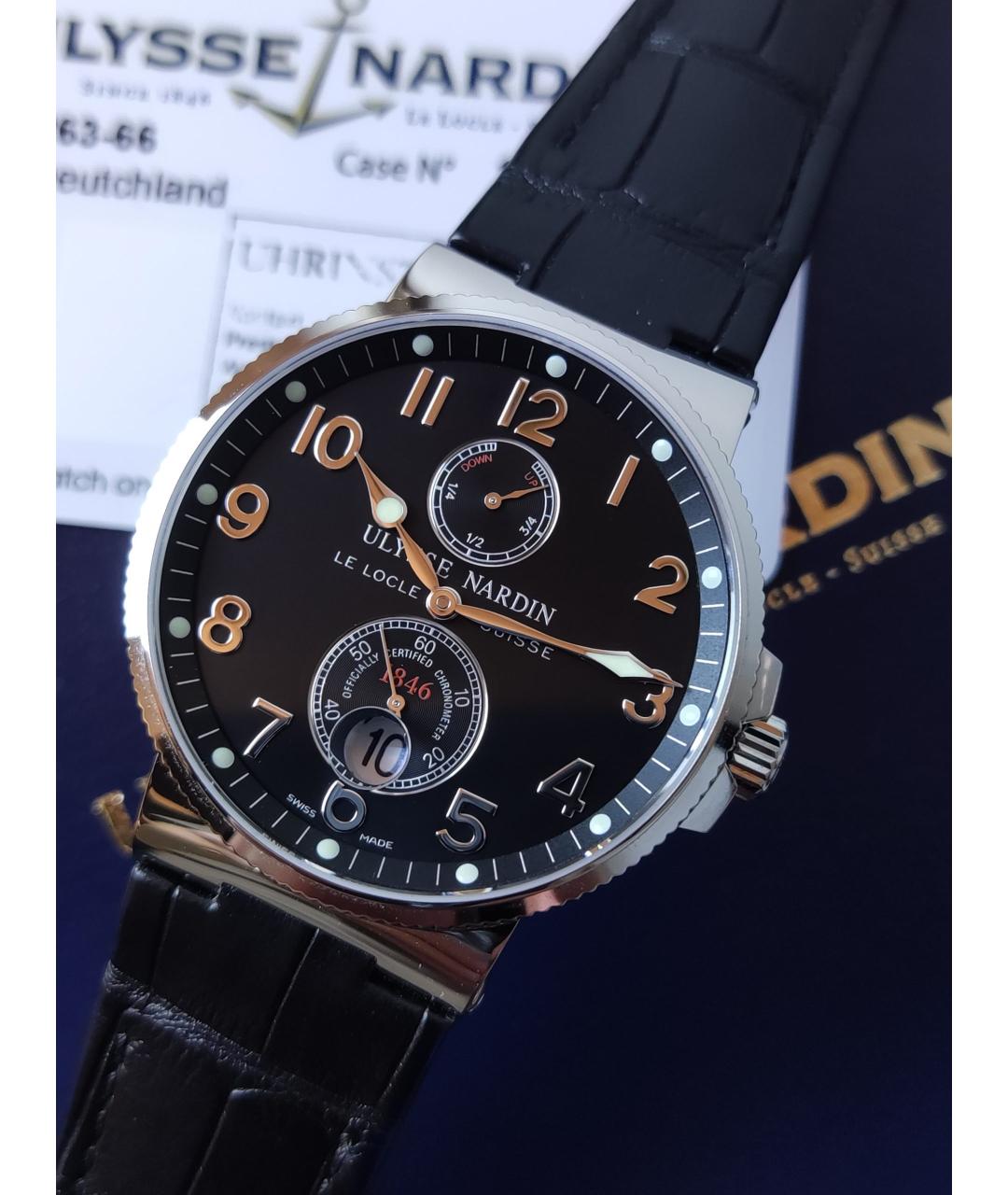 Ulysse Nardin Черные часы, фото 3