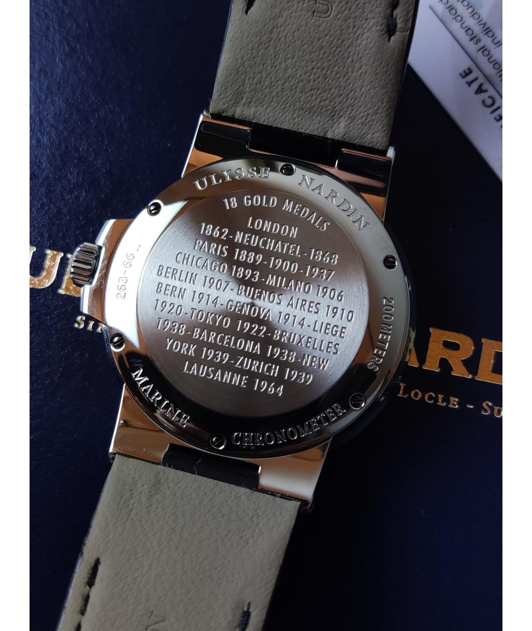 Ulysse Nardin Черные часы, фото 7