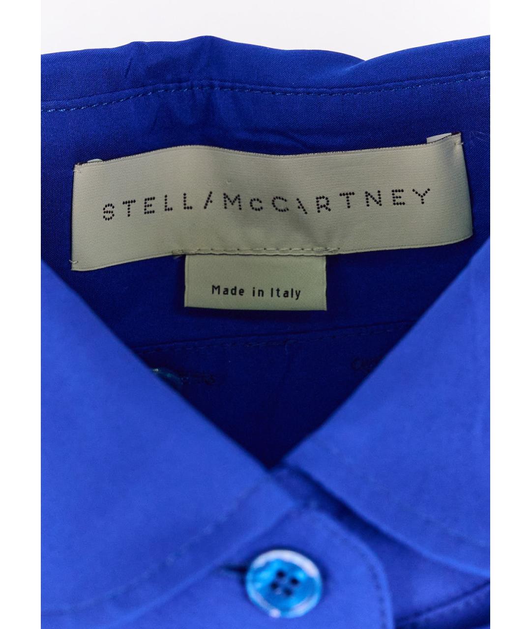 STELLA MCCARTNEY Синее шерстяное повседневное платье, фото 4