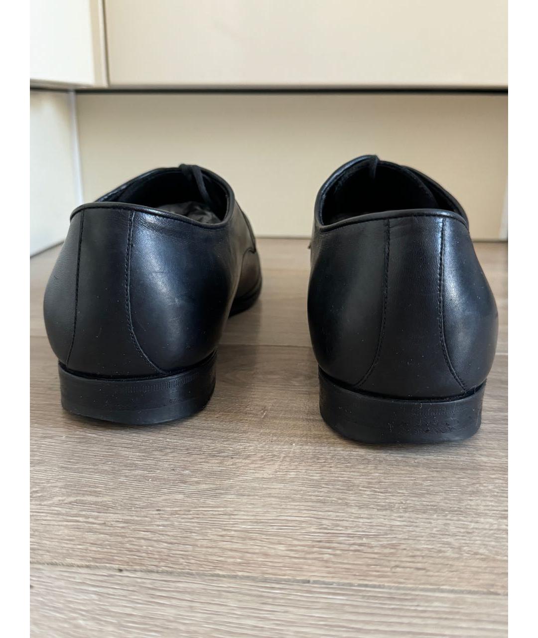 GUCCI Черные кожаные туфли, фото 4