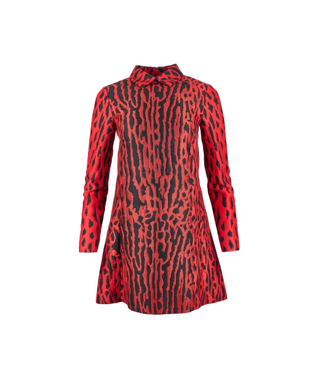 VALENTINO Красное хлопковое повседневное платье, фото 1