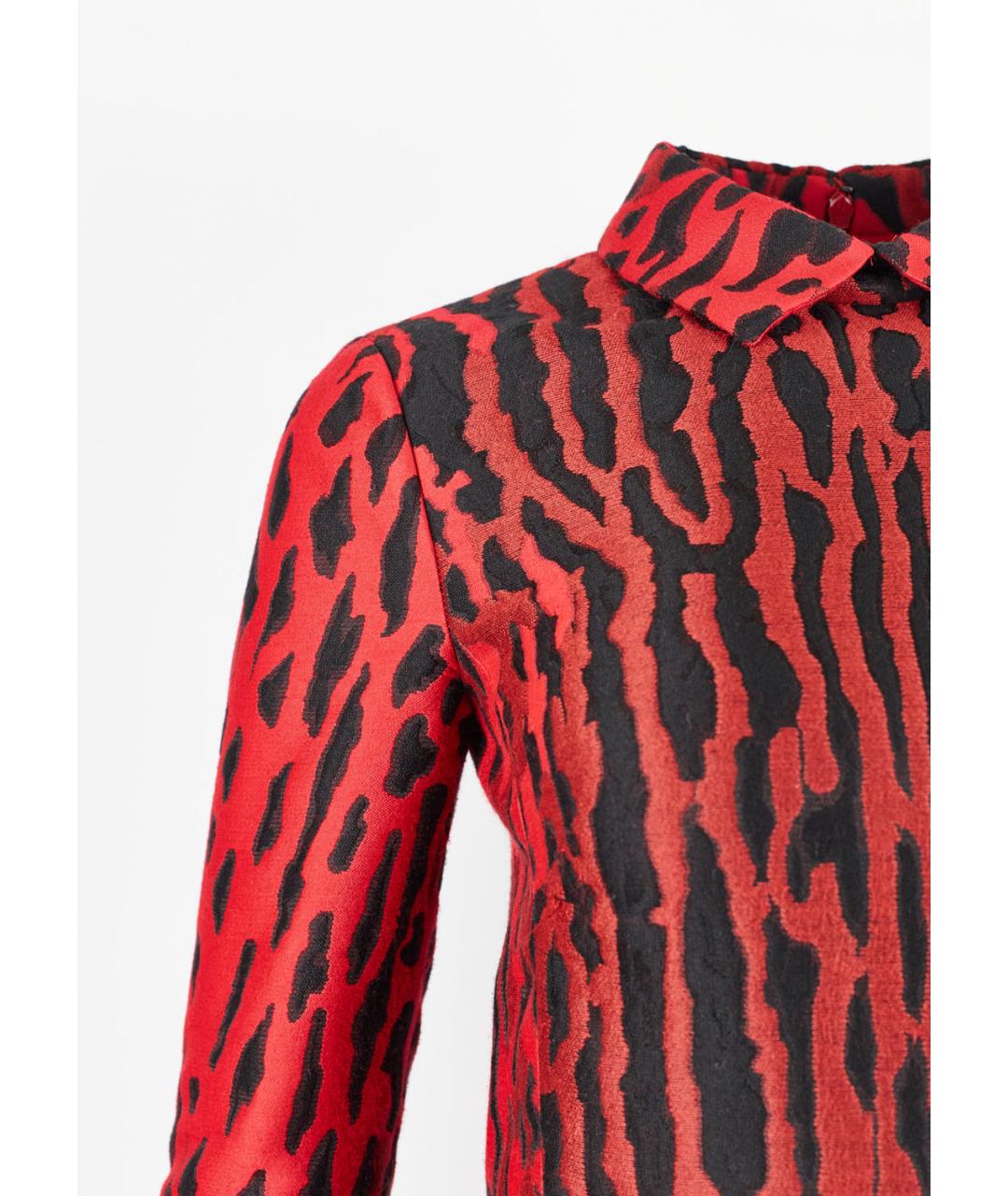 VALENTINO Красное хлопковое повседневное платье, фото 2
