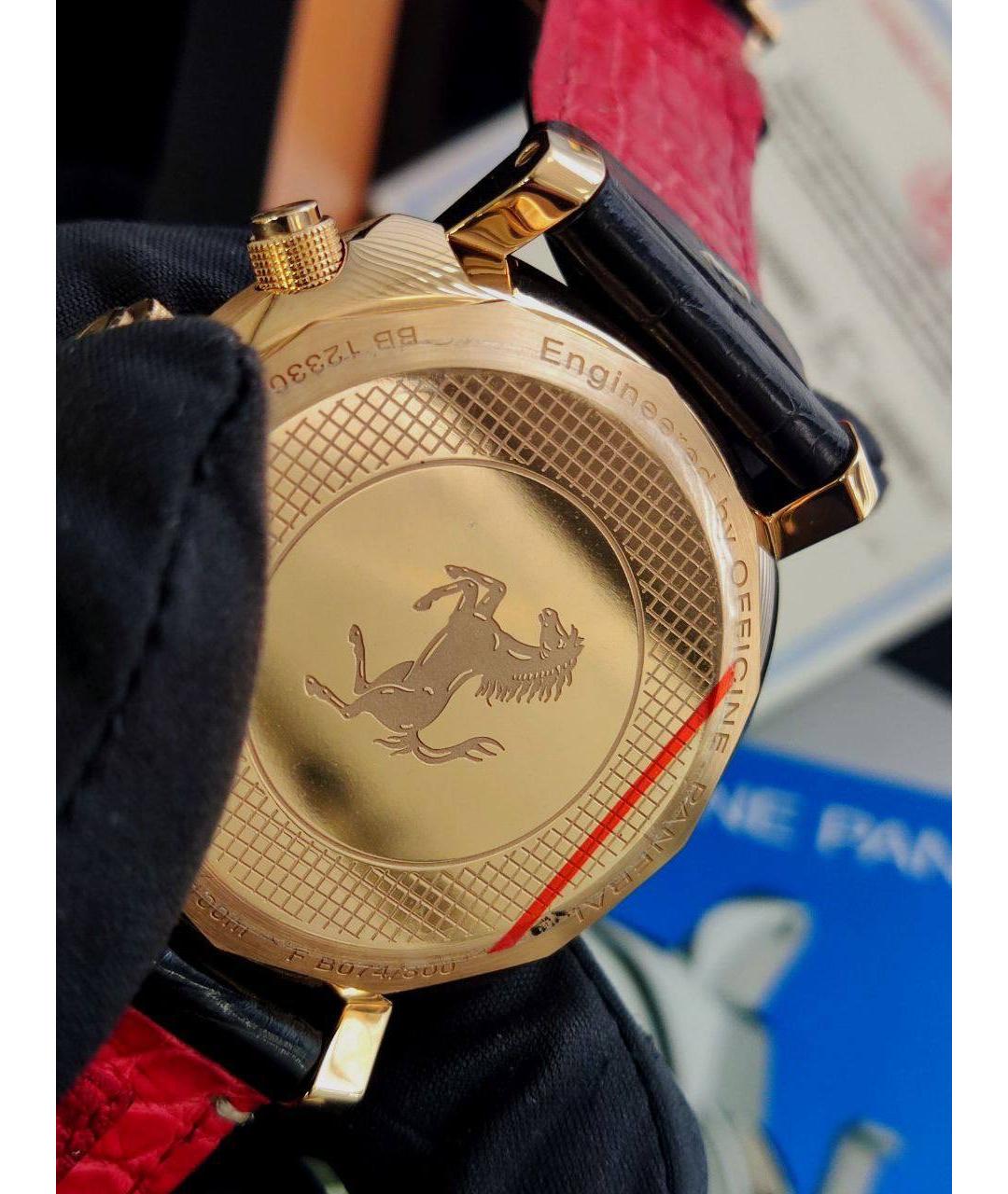 PANERAI Черные часы из розового золота, фото 8