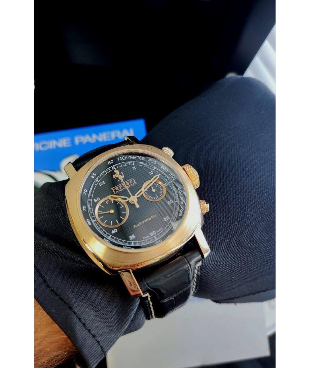 PANERAI Черные часы из розового золота, фото 2
