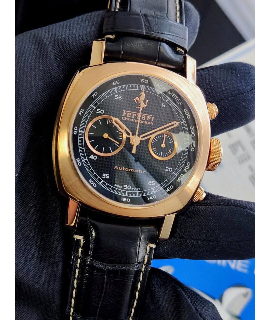 PANERAI Черные часы из розового золота, фото 4
