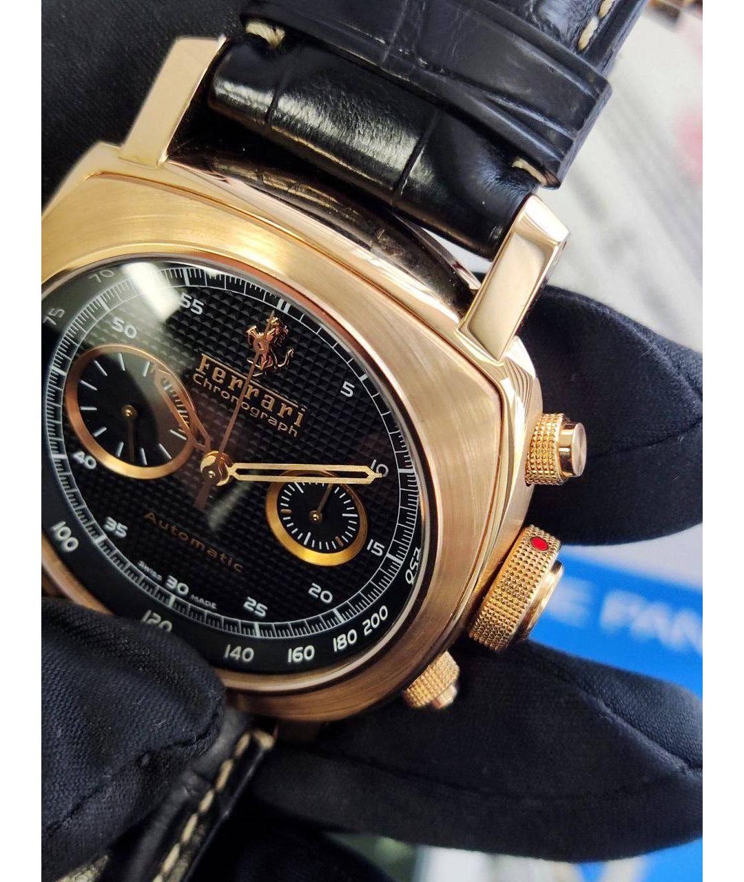 PANERAI Черные часы из розового золота, фото 6