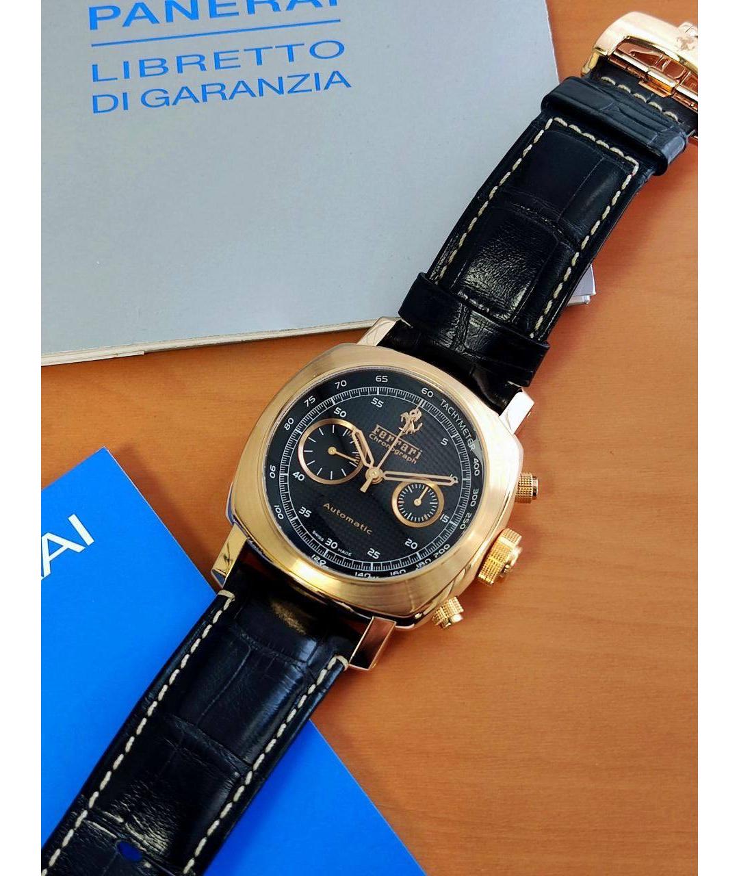 PANERAI Черные часы из розового золота, фото 3