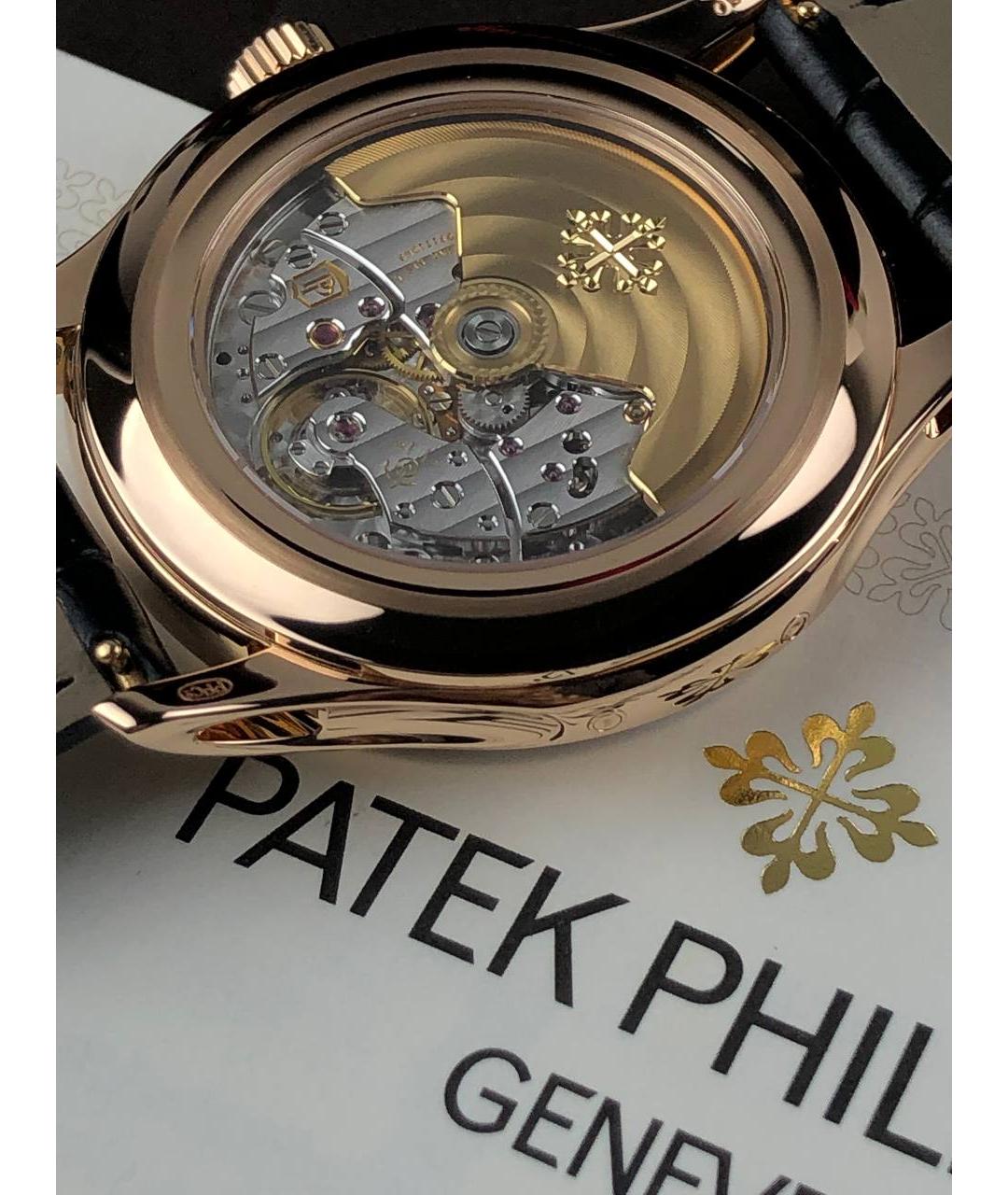 PATEK PHILIPPE Черные часы из розового золота, фото 7