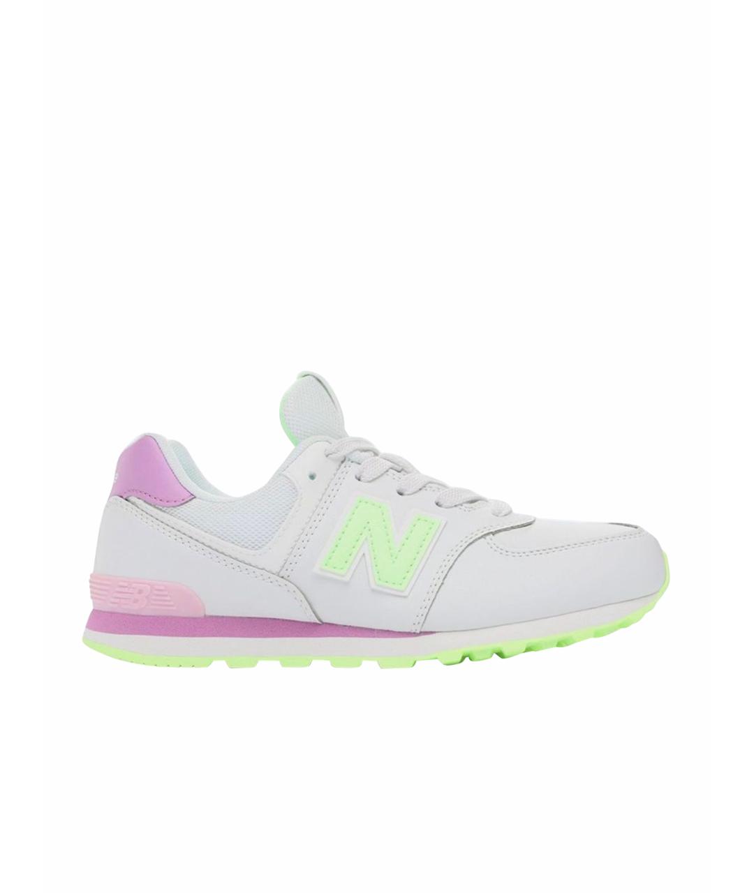 NEW BALANCE Белые кожаные кроссовки, фото 1