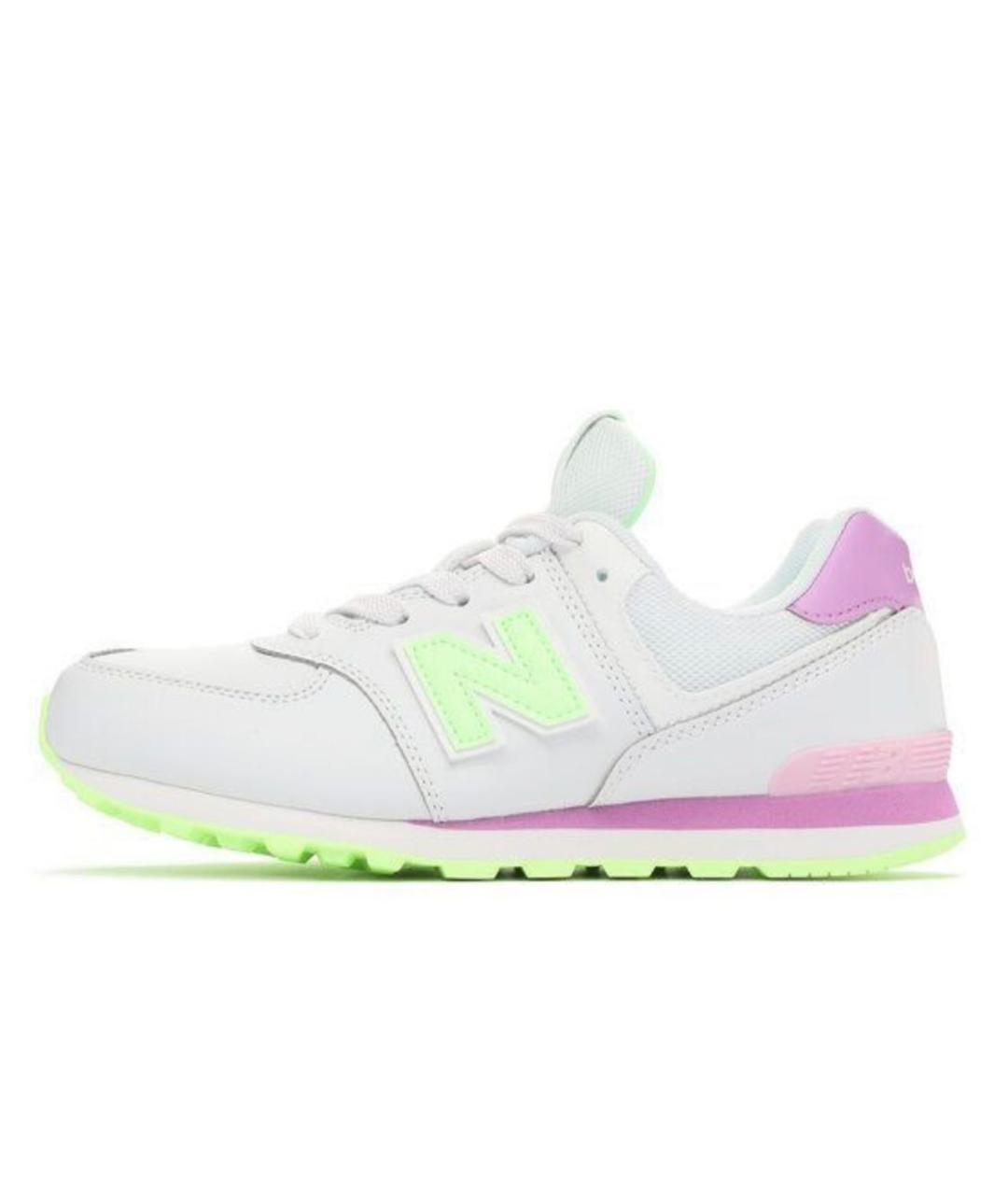NEW BALANCE Белые кожаные кроссовки, фото 2