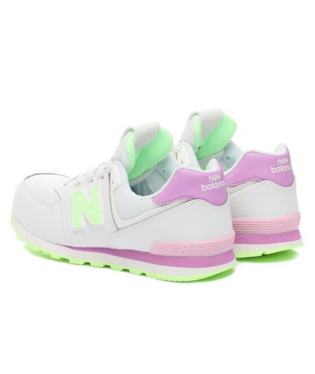 NEW BALANCE Белые кожаные кроссовки, фото 4