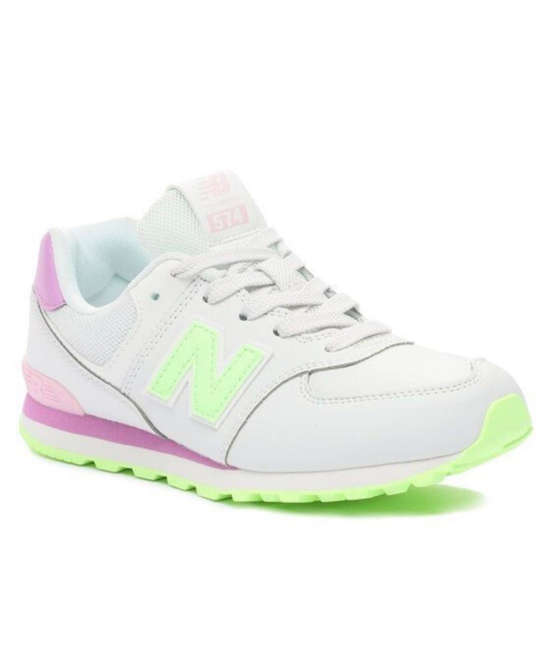 NEW BALANCE Белые кожаные кроссовки, фото 3