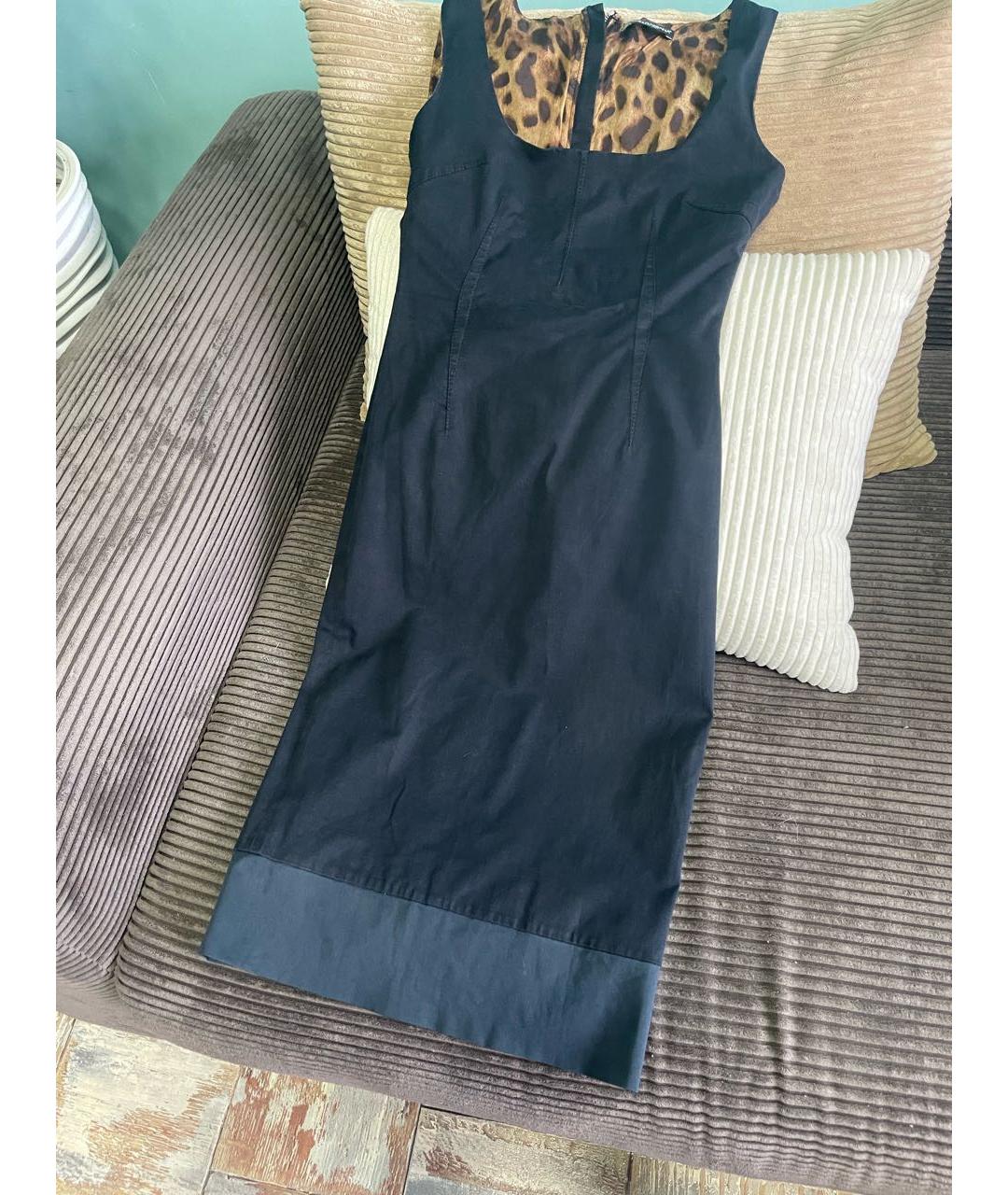 DOLCE&GABBANA Черное повседневное платье, фото 2