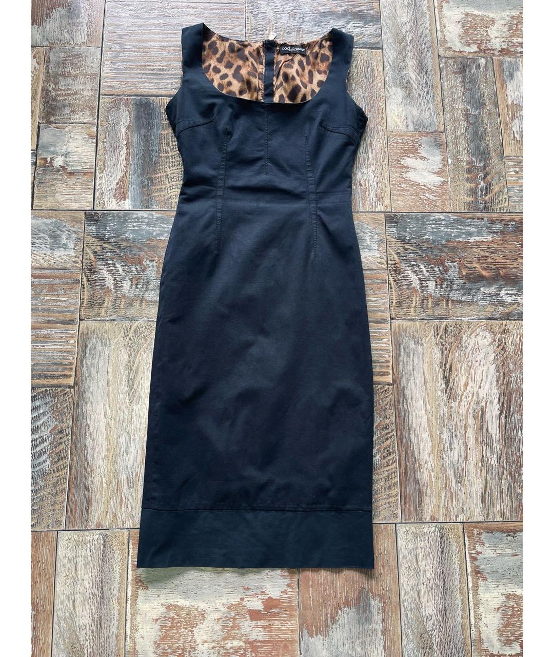 DOLCE&GABBANA Черное повседневное платье, фото 8