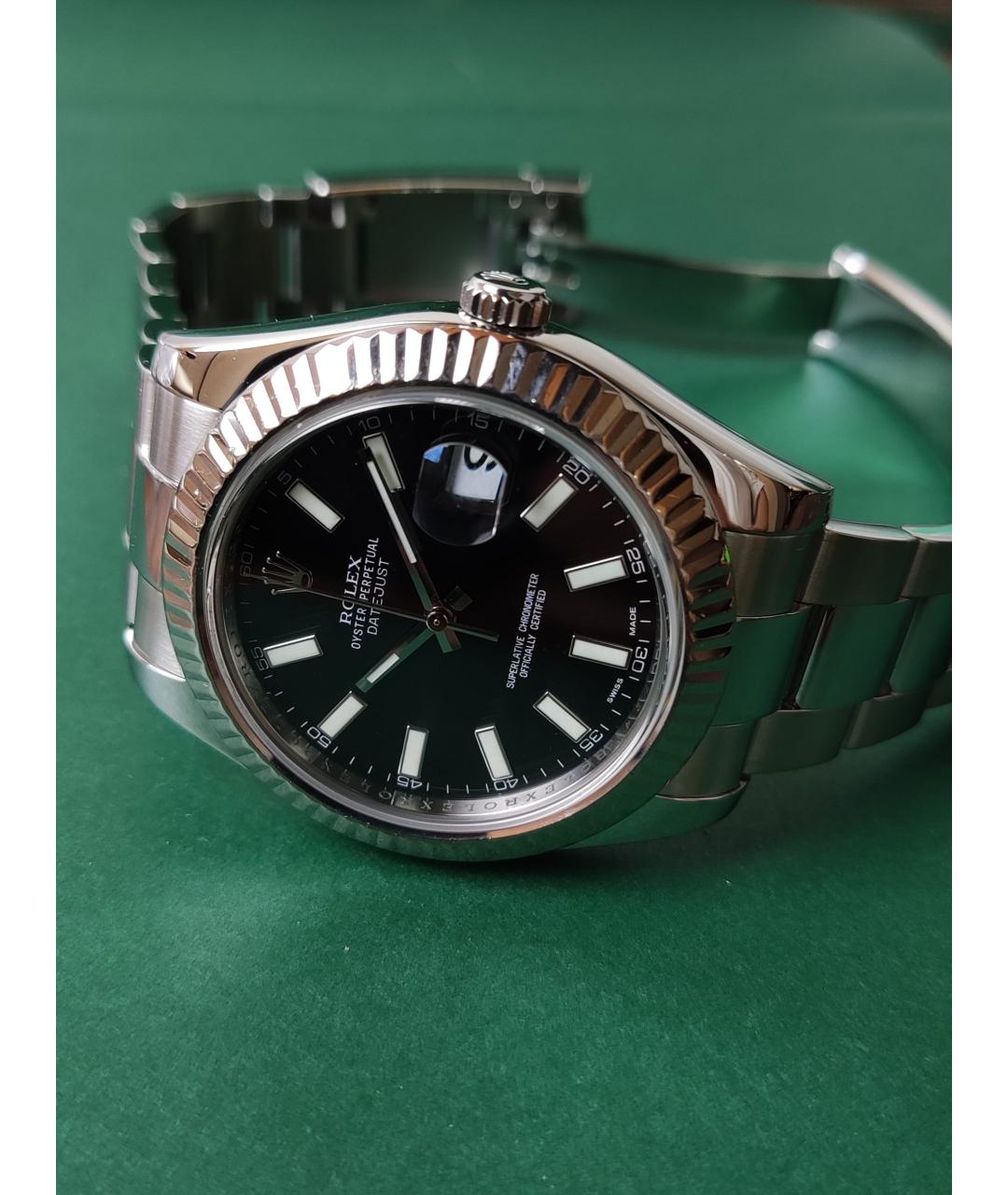 ROLEX Черные часы, фото 5