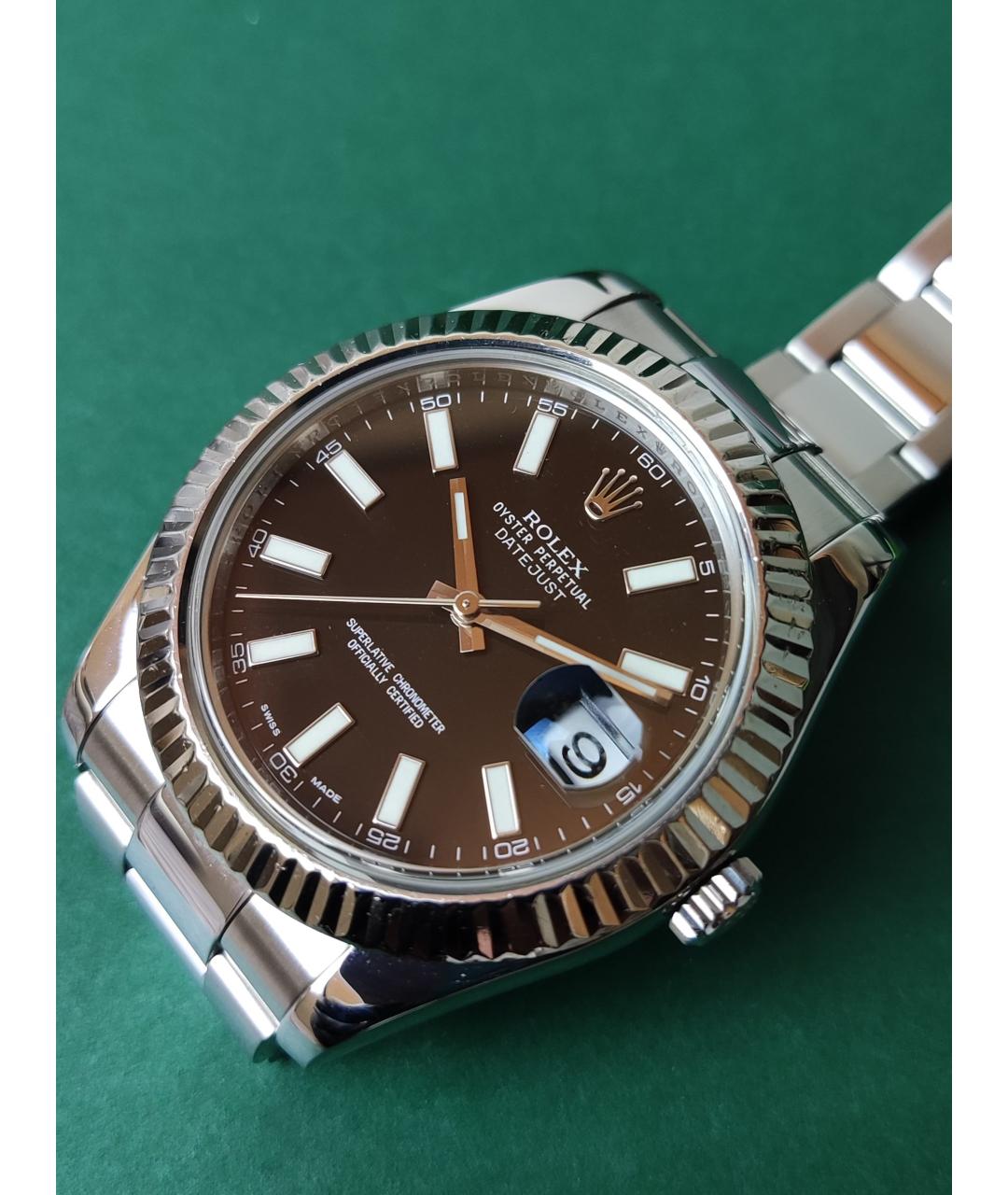ROLEX Черные часы, фото 4