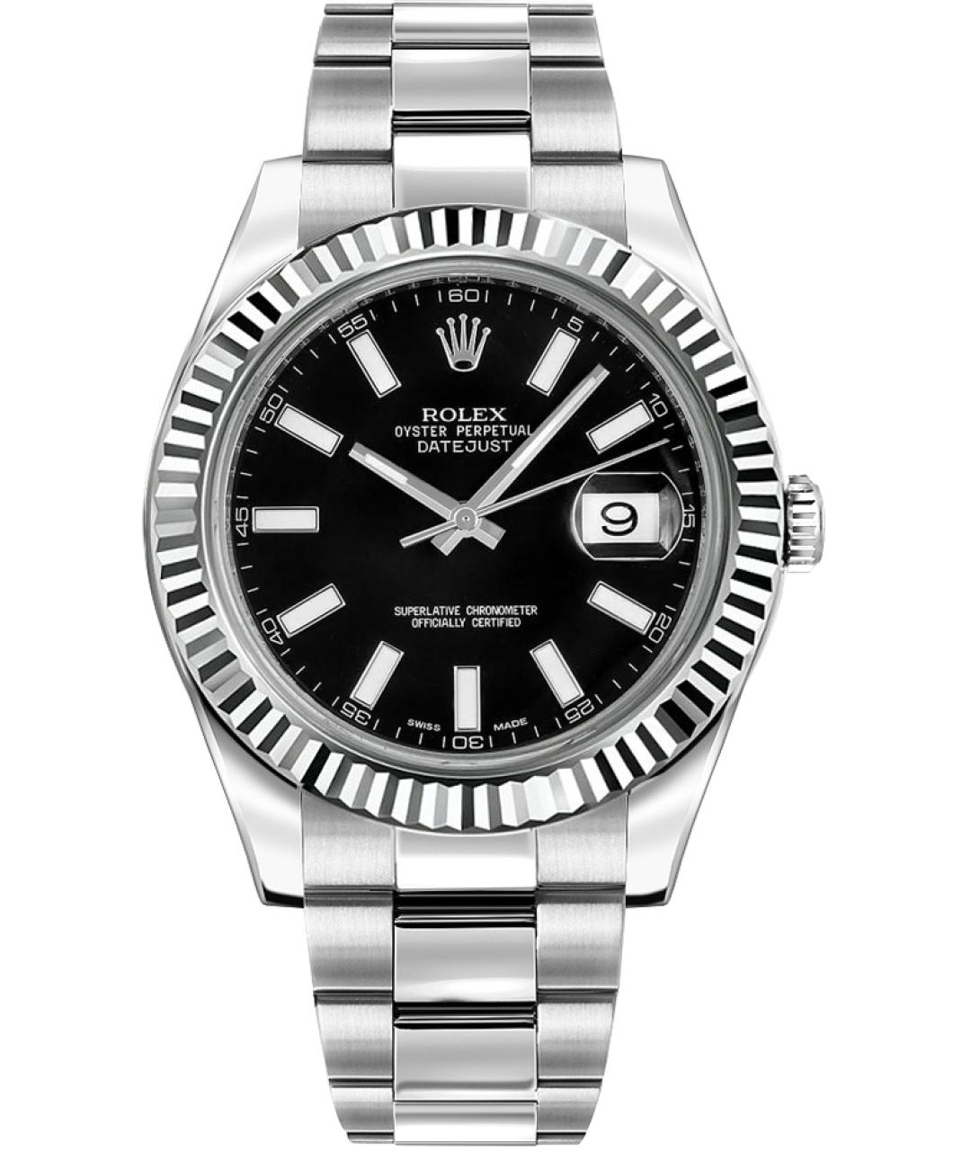 ROLEX Черные часы, фото 8