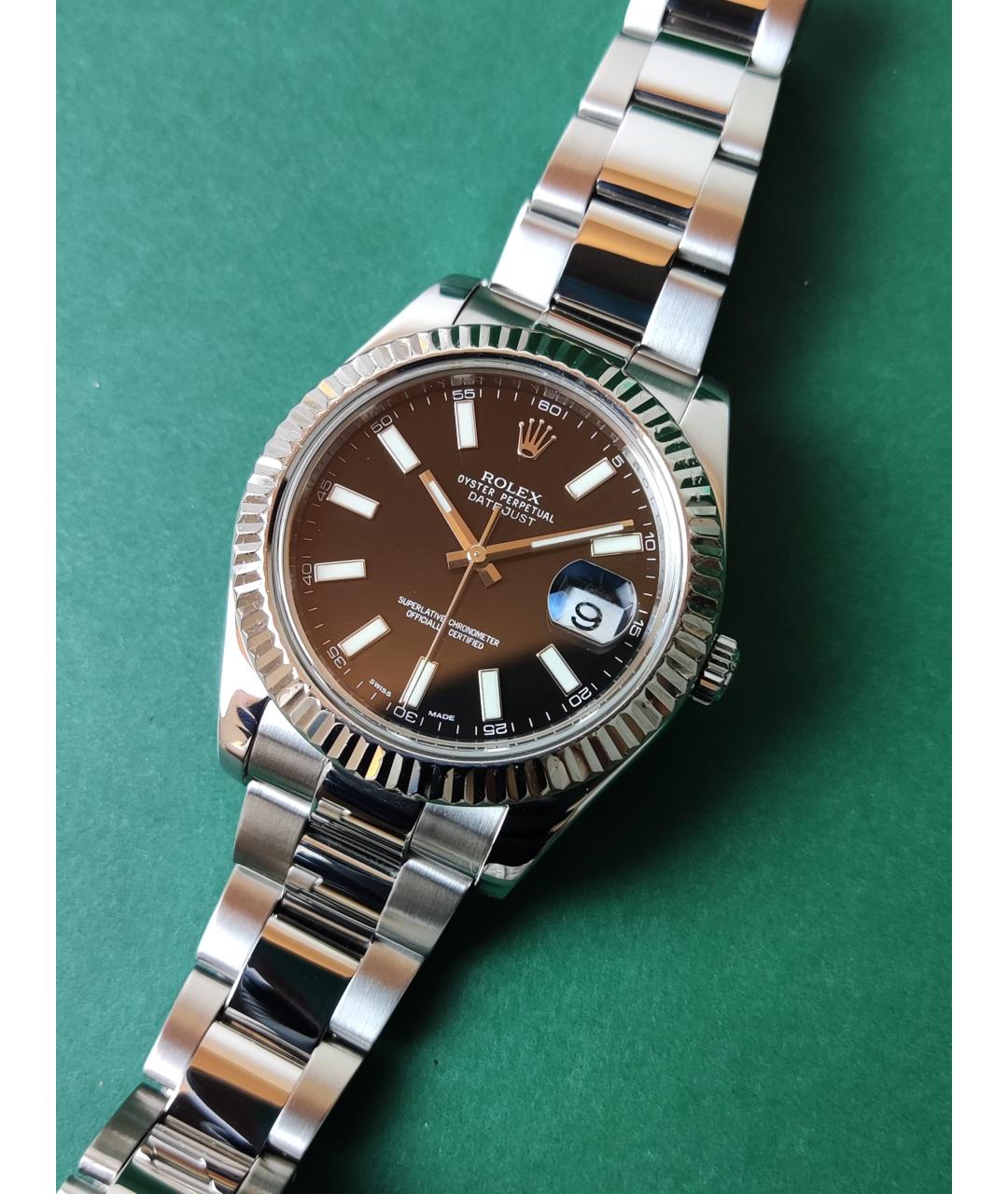ROLEX Черные часы, фото 2