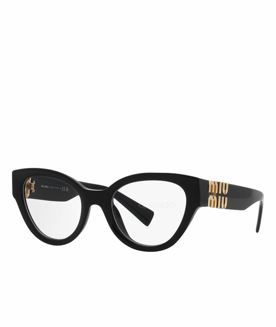 MIU MIU Черные пластиковые солнцезащитные очки, фото 1