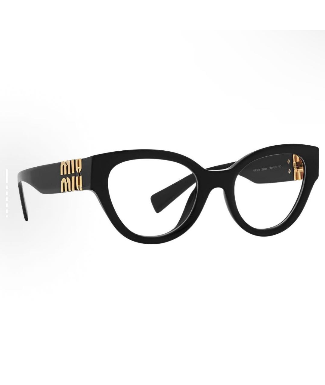 MIU MIU Черные пластиковые солнцезащитные очки, фото 3