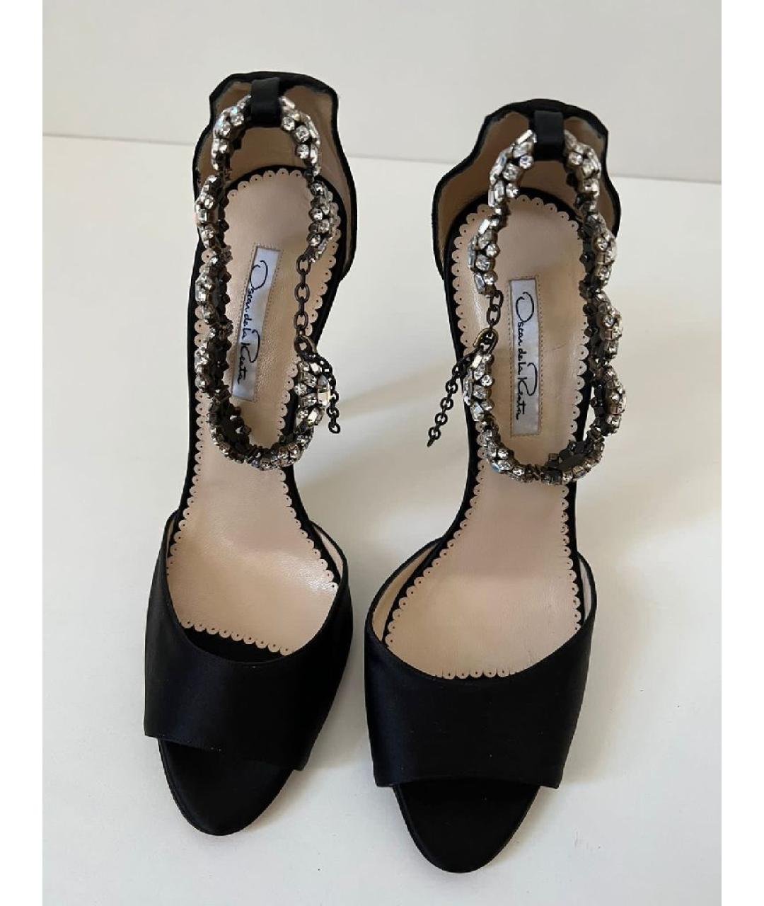 OSCAR DE LA RENTA Черные кожаные туфли, фото 2