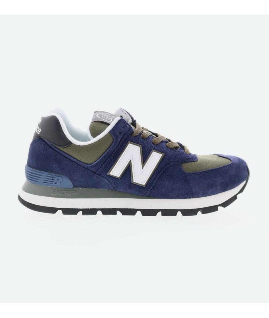 NEW BALANCE Темно-синие замшевые кроссовки, фото 9