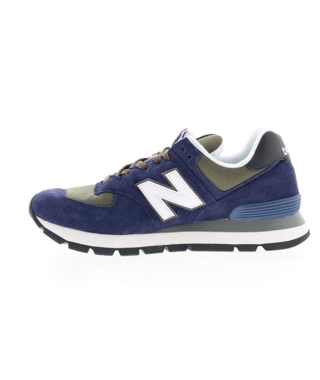 NEW BALANCE Темно-синие замшевые кроссовки, фото 4