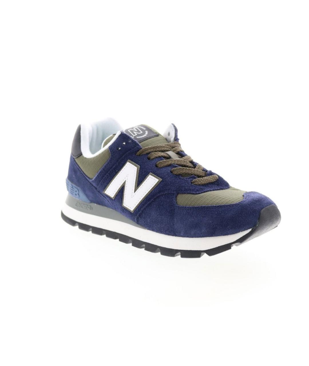 NEW BALANCE Темно-синие замшевые кроссовки, фото 5