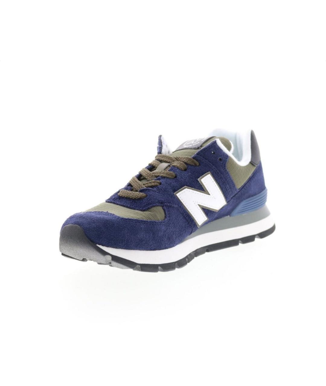 NEW BALANCE Темно-синие замшевые кроссовки, фото 3