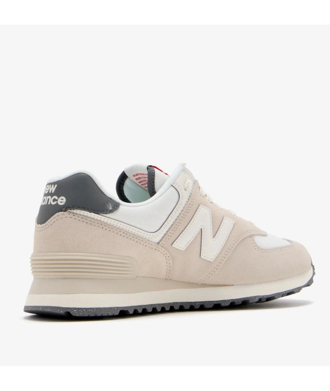 NEW BALANCE Бежевые замшевые кроссовки, фото 3