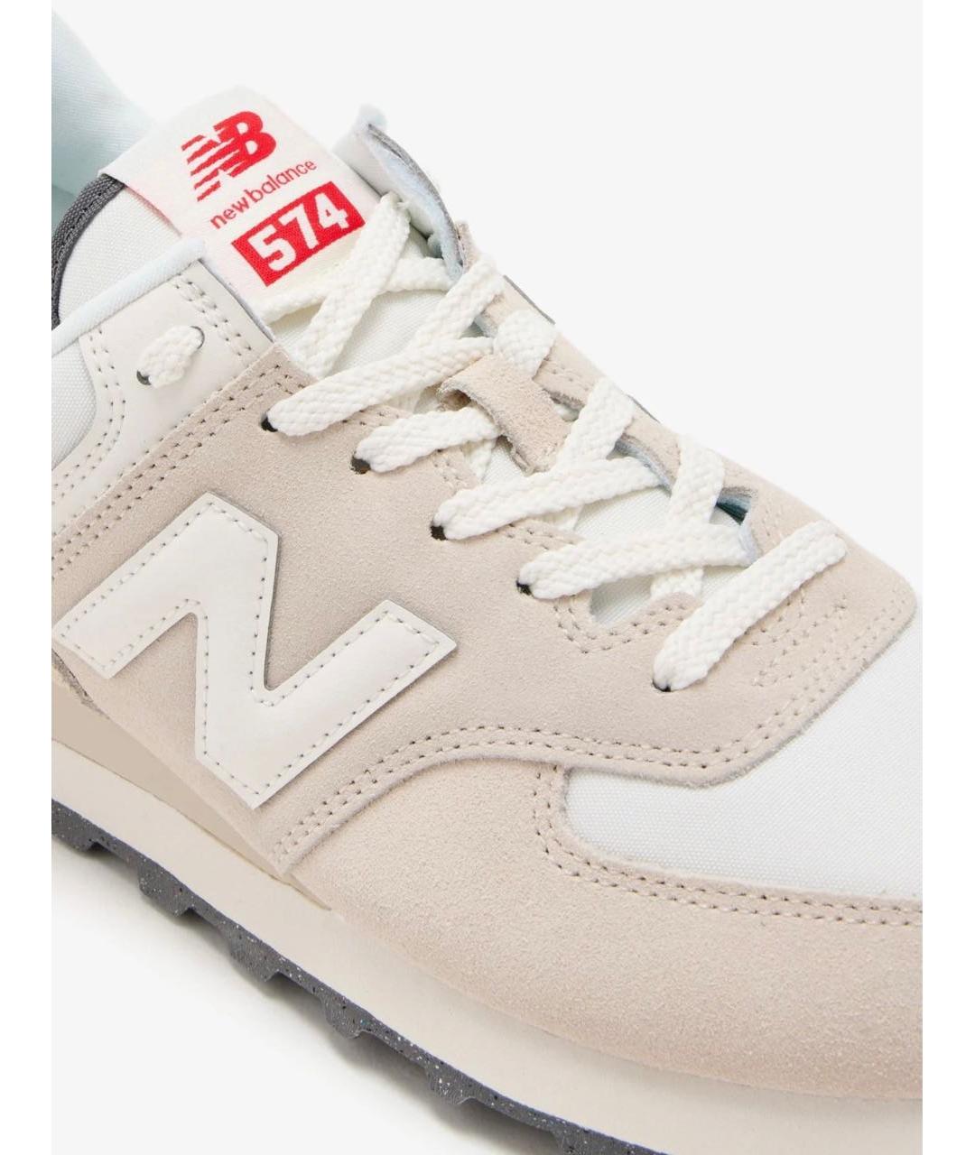 NEW BALANCE Бежевые замшевые кроссовки, фото 2