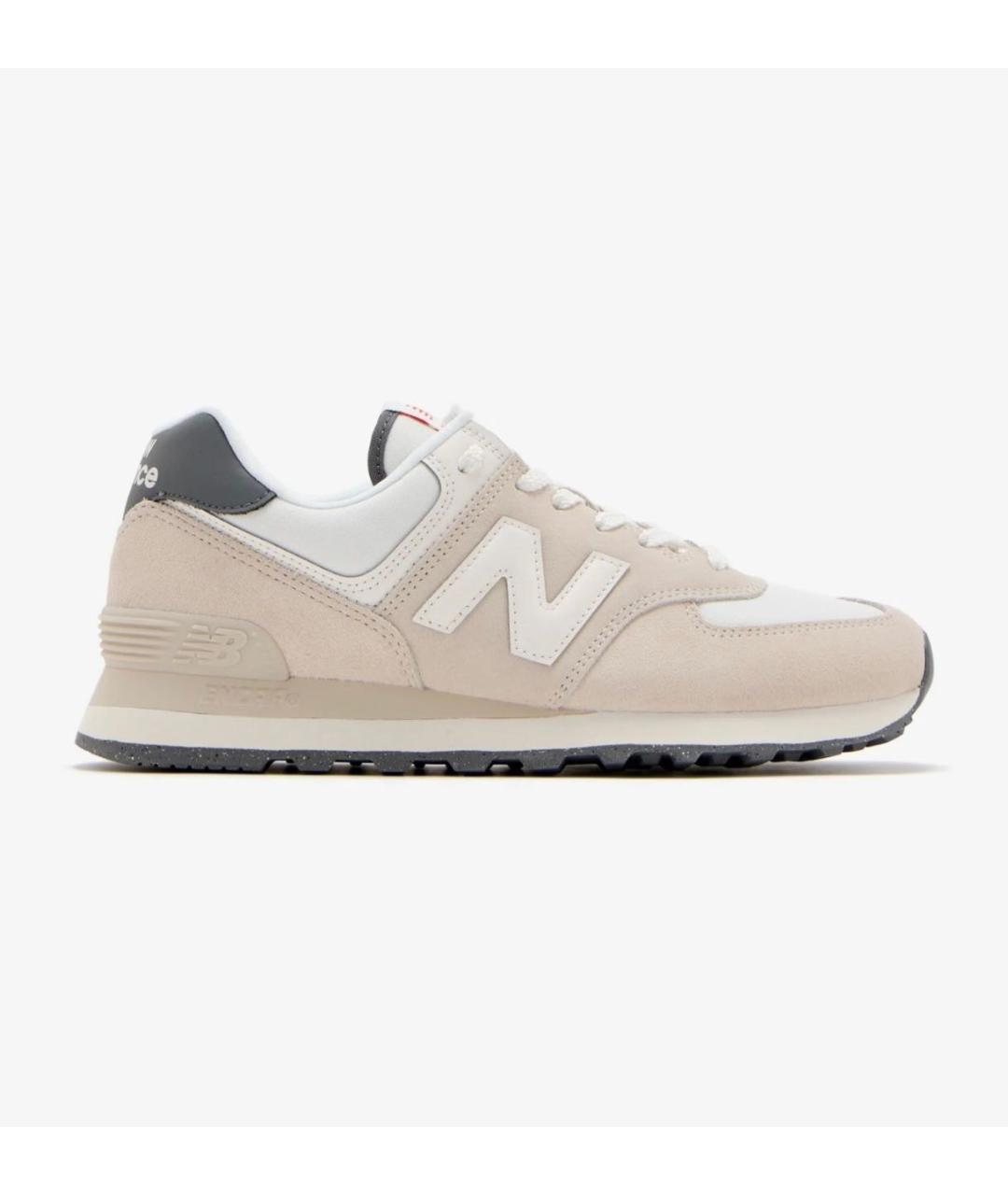 NEW BALANCE Бежевые замшевые кроссовки, фото 7