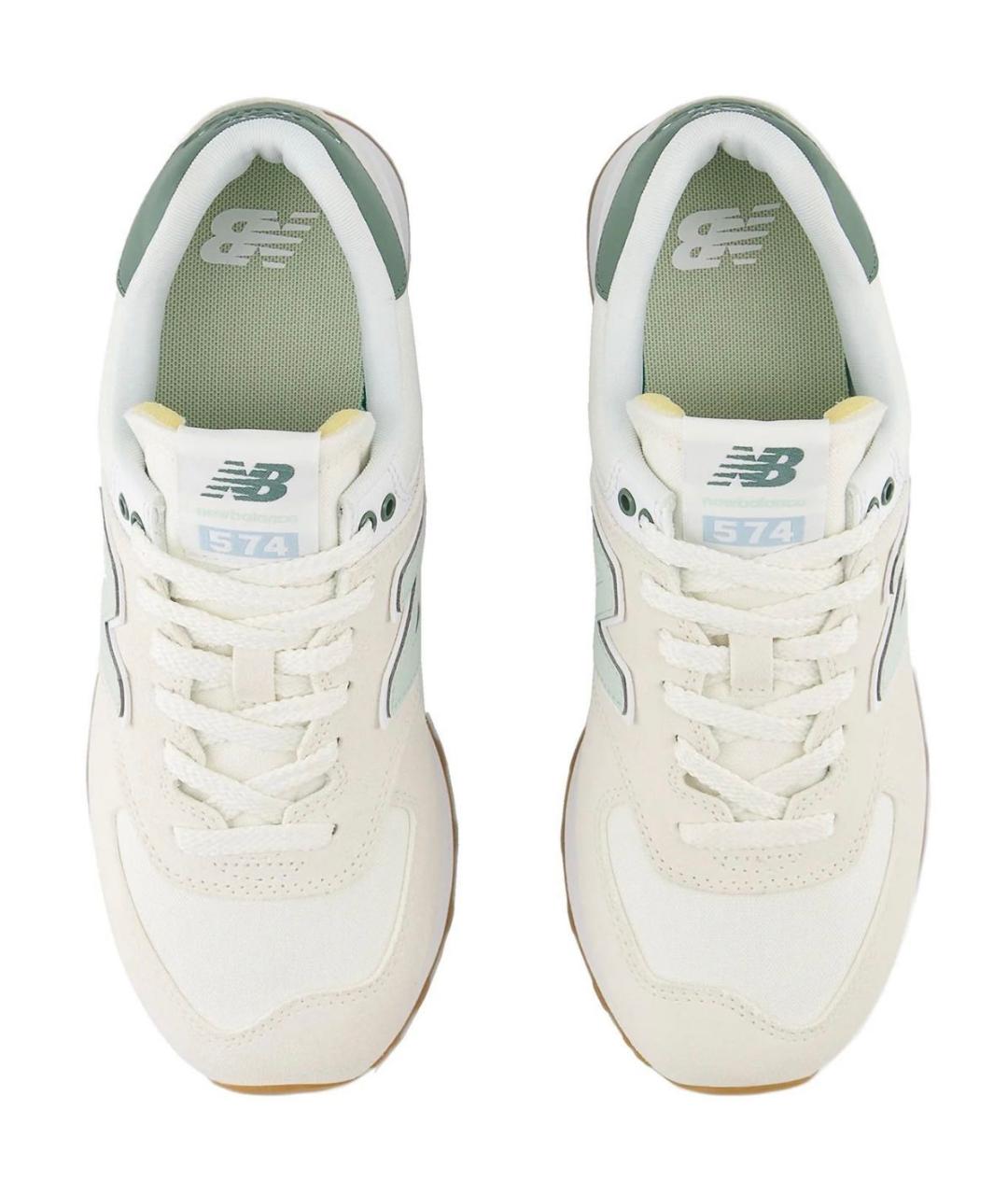 NEW BALANCE Бежевые замшевые кроссовки, фото 2